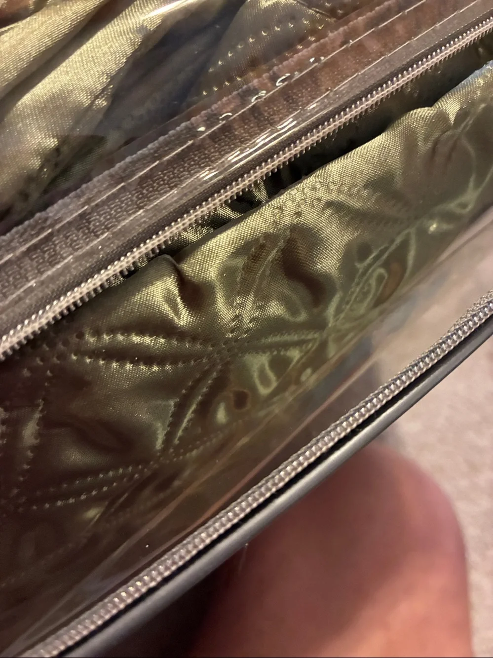 Mainstays Quilted Metallic Olive Green Quilt Set